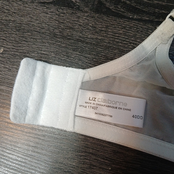 Liz Claiborne Semi Sheer & Lace Underwire Bra 40DD - Picture 16 of 16